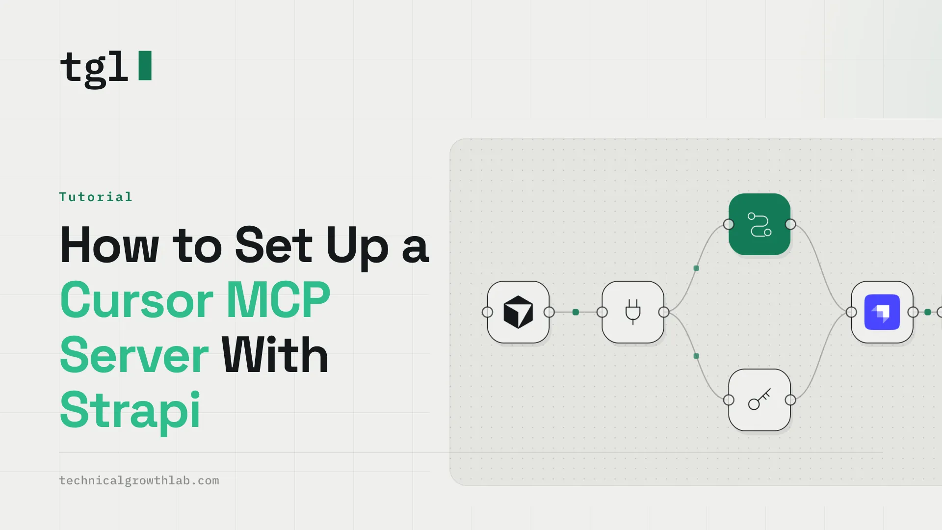 How to set up a Cursor MCP server with Strapi — a diagram of the connection flow